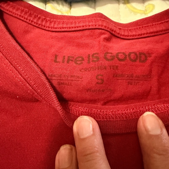Life Is Good Women’s Tees- Charcoal, Blue, Red - Picture 5 of 5